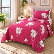 Pilihan Ibu Cadar Fahim Single Bujang Patchwork Set 2 in 1 80 Cotton  Material  20 Polyster Anti Ked