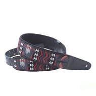 RightOn Mojo Series Azteca Black Guitar Bass Strap Imported From Spain [Yellowstone Musical Instrume