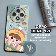 CC40 Flexible rubber softcase/ for OPPO Reno 12F Girls' Motif/case OPPO Reno 12F OPPO Reno 12F casin