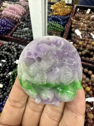 Mặt dây chuyền Kỳ Lân phong thủy đá ngọc cẩm thạch