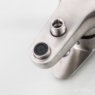 Brushed Triple Wall Outlet King with Bathtub Mixing Valve Shower Faucet 304 Lower Outlet Switch Stai