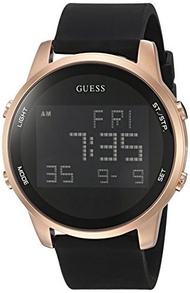 GUESS Men s Stainless Steel Digital Silicone Watch