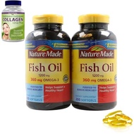 NUTRI HEALTH ONE™ Kit Compatible with Nature Made Fish Oil 1200 mg Softgels, Omega 3 - for Healthy H