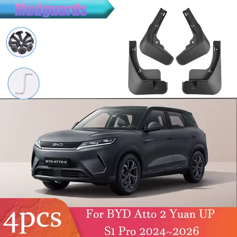 For BYD Atto 2 Yuan UP S1 Pro SC3E 2024~2026 2025 Car Wheel Mudguard Flap Mud Skin Cover Guards Fend