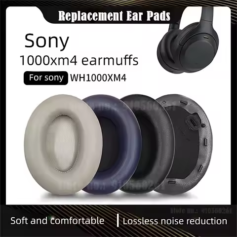 Replacement Ear Pads Cushions for Sony WH-1000XM4 Headphone Soft Memory Foam Pads 1000 XM4 1000XM4 h