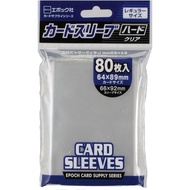 Epoch Card Sleeve Plastic Regular Size 66 x 92 mm (Suitable Size 64 x 89 mm) 80 Pieces Hard Thicknes