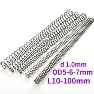 [HNK] Sus304 Compression Spring Return Spring Compression Spring, d1.0mm OD5/6/7mm L10-100mm