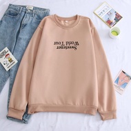 WORLD TOUR SWEATER SWEATSHIRT WORD TOUR CREWNECK WORD TOUR/ WORD TOUR
