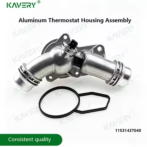 For Aluminum 11531437040 Thermostat Housing Assembly Coolant Water Pump Outlet For BMW E46 E39 X3 X5
