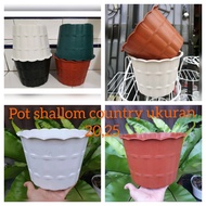 pot bunga plastik/pot bunga ukuran 20,25