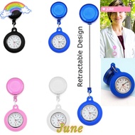 JUNE1 Retractable Nurse Watch Brooch Pin Gift Doctor/Nurse Fob Watch