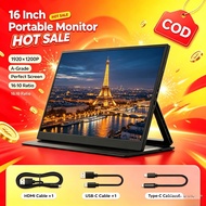 16 Inch 1920×1200 Portable Monitor A-Grade Perfect Screen 180 Adjustable Stand USB-C HDMI 3 Display
