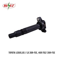 BLITZ IGNITION COIL FOR TOYOTA LEXUS GS LX 2GR-FSE 4GR FSE 2UR-FSE PART NUMBER 90919-02250 (1PC)