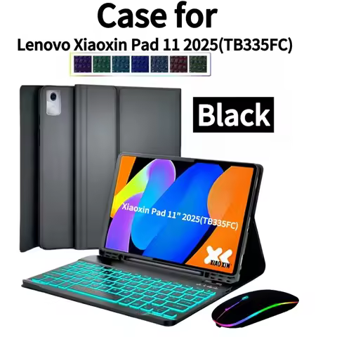 Case for Lenovo Xiaoxin Pad 2025 11 Inch TB335FC, Bluetooth Keyboard Cover for Lenovo Xiaoxin Pad TB