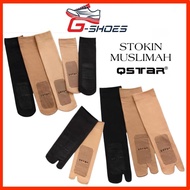 [G-SHOES] QSTAR Stocking Muslimah Tebal Anti-Slip Panjang Pendek Sarung Kaki Muslimah Women Socks
