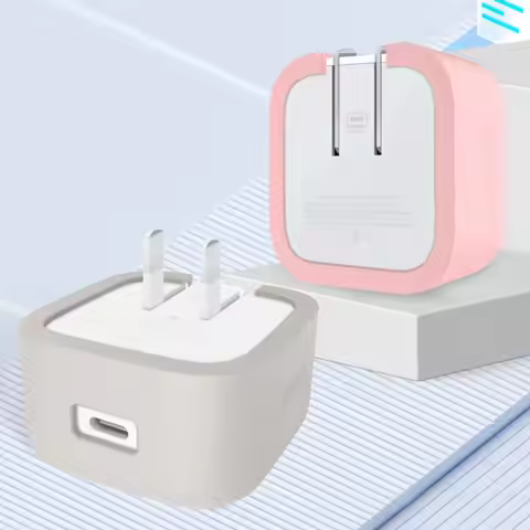 Anti-fall Charger Adapter Case Silicone USB-C Power Adapter Cover Anti-collision Anti-slip Protectiv