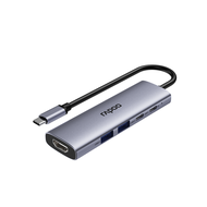 Rapoo XD51 ฮับขยายพอร์ต 5-in-1 Type-C รองรับ 4K 60Hz HDMI USB3.0*2 Type-C PD