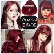 DarkRed Wine Red Color Dye Professional Colour Cream酒红色染膏Dye rambut PEWARNA RAMBUT HAIR DYE COLOUR H