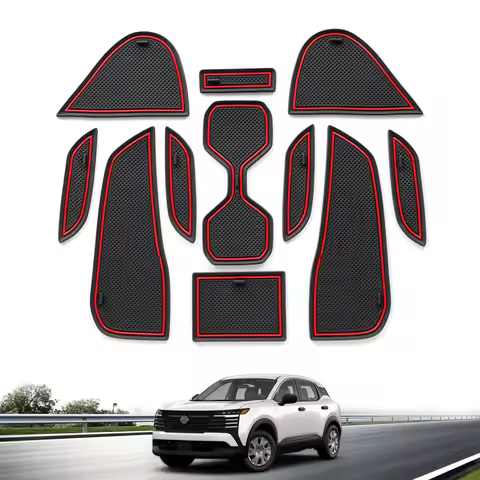 for Nissan Kicks 2025 Anti-Slip Gate Slot Mat Rubber Door Groove Pad Cup Holder Coaster Car Interior