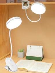 學生學習書桌燈，夾式燈，可摺疊，LED工作床頭燈，創意閱讀書燈