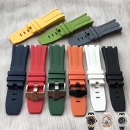 Suitable for AP Aibi Rubber Watch Strap Royal Oak Offshore Type 26400 Waterproof Sweatproof Silicone Pin Buckle Strap 28mm