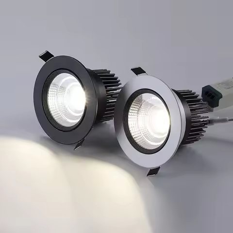 12V 3W COB Spot LED Downlight for Cabinet Ceiling Lighting 270-330lm Aluminum Cut Out Hole 68-75mm