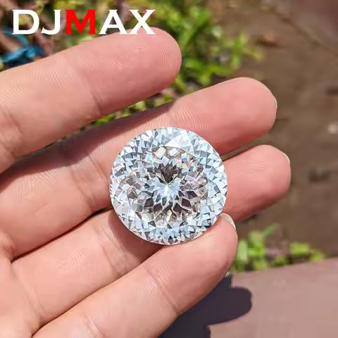 DJMAX Russian Cut Moissanite Loose Stones 0.1-30 Carat D Color VVS1 100 Faceted Cut Bird's Nest Cut 