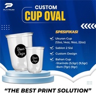 OVAL CUP + ONE COLOR SCREEN PRINTING | CUSTOM DRINK CUP | CUP SCREEN PRINTING | Plastic Cups | CUP C