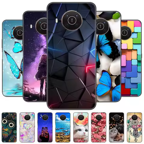 For Nokia X20 / X10 / X100 Case Soft TPU Cute Cartoon Silicone Back Cover for Nokia X20 5G Phone Cas