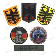 German Flag Embroidery Velcro Badge POLIZEI Tactical Armband Rainbow No. 6 Agent GSG-9 Long Badge