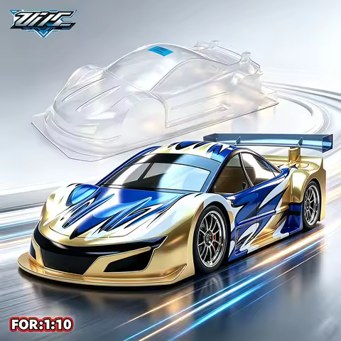 High‑Clear PC Vortex 1/10 RC Car Body Shell 190mm Width Transparent Drift Touring Car Shell With Rea