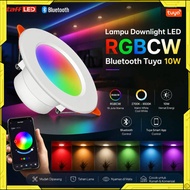 TaffLED Lampu Downlight LED Smart Bulb Bluetooth Tuya 10W RGBCW - A61