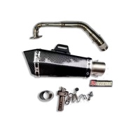 คอท่อ Honda ADV 160 วัสดุแสตนเลสเกรด304 + ปลายท่อ AK Shorty ยาว 13 นิ้วฟรี จุกลดเสียงใส่ในปลายท่อมาใ