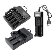 [FAIRLAND] Sinlge Dual Slot USB Smart Battery Charger for 14500 18500 26650 3.7V Battery