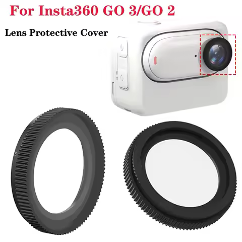 Camera Transparent Lens Protective Cover with Waterproof Silicone Ring for Insta360 GO 3/GO 2 Protec