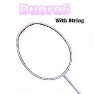 Yonex Badminton Racket Full Carbon 24-28 Lbs With String Single Badminton Rackets for Adults Duora 6