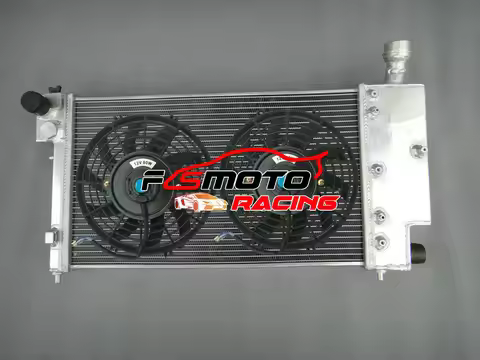 Aluminum Radiator + FANS For PEUGEOT 106 GTI S16 & RALLYE//Citroen SAXO VTR 1A 1C K5A CDZ CDY TU2J2 