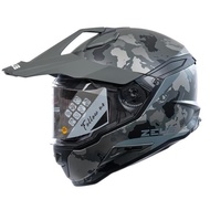 Wony Zeus Zs 913 M. Black Grey Bf6 Dsil Doff Adventure Helmet