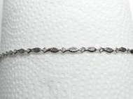 925純銀精鍍白K金,年年有魚吉祥造型項鍊,長約40cm,寬約0.4cm,NO-K18