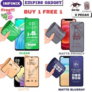 (BUY 1 FREE 1) For INFINIX Hot 60i,60,50i,Note 40,30Pro,Hot 50,40i,Smart 8,9,10 CERAMIC SCREEN PROTE