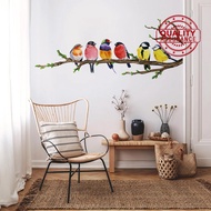 Branches Birds Children's Bedroom Room Home Decoration Stickers Adhesive Self Wall Stickers U7h5