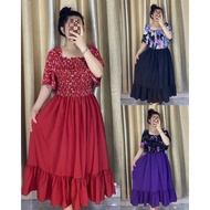 READY STOCK DRESS PLUS SIZE 2 TONE PREMIUM QUALITY DRESS VIETNAM VIRAL