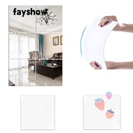 FAY Acrylic Wall Stickers,  DIY Mirror Wall Sticker, Wall Paper Home Living Room Bedroom Decor Soft Art Wall Decoration Self-adhesive Acrylic Tiles Sticker