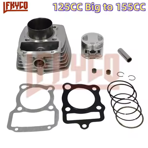 Motorcycle 58.5mm 125cc Big to 155cc Cylinder Kit Motor for Honda CG125 Modified Upgrade to CG155 TM