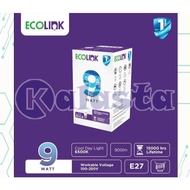 Ecolink Bulb 9w 9w 9watt 9 watt White 6500K