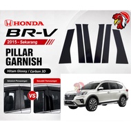 6Pcs Pillar Stickers Pillar Garnish Garnish HONDA BRV 2017-2026 Car Accessories HONDA Brv