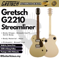 Gretsch G2210 Streamliner Junior Jet Club Electric Guitar, Laurel FB, Golddust (G21-280-5400-544)