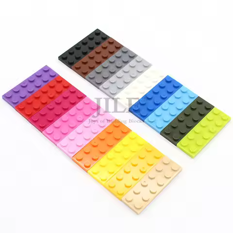 50pcs MOC Bulk Building Blocks Bricks Thin Figures Bricks 2x6 Dots Educational Creative Size Compati