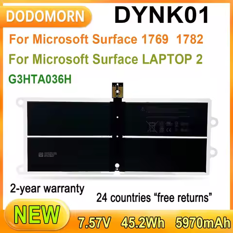 New DYNK01 Laptop Battery For Microsoft Surface LAPTOP 1 M1769 2-LQL-00015 1769 1782 LAPTOP 2 2-DAG-