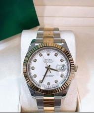 👑[現貨]🔥🔥Rolex Datejust 勞力士日誌型系列 116333 白面鑽刻 41mm 錶徑 間18k黃金 自動機械 ✅有保卡 rolex/rolex submariner/rolex day